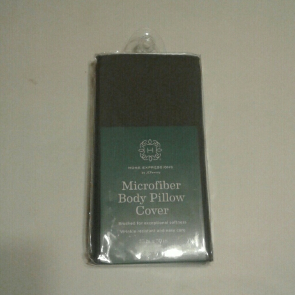 Body pillow cover dark green.